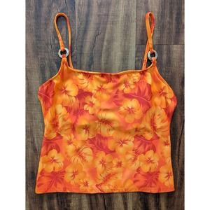Vintage Y2K Tropical Tank Swim Top
